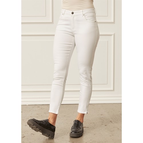 I SAY COMO ZIP PANT - WHITE