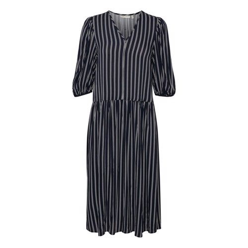  IN WEAR VIKSA DRESS - MARINE BLUE STRIP