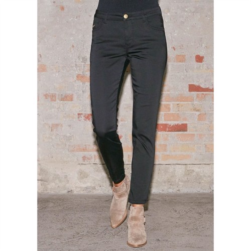 I SAY LIDO ZIP JEANS - BLACK